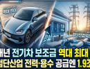 내년 전기차 보조금 역대 최대…첨단산업 전력·용수 공급엔 1.9조